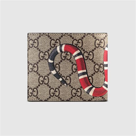 gucci mens wallet supreme|Gucci snake wallet men's.